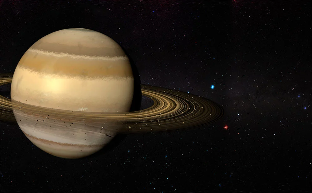 Saturn and its ring system